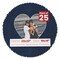 Navy Suede Mat Board for 23x23 Frames - Heart Opening for 19x19 Photos